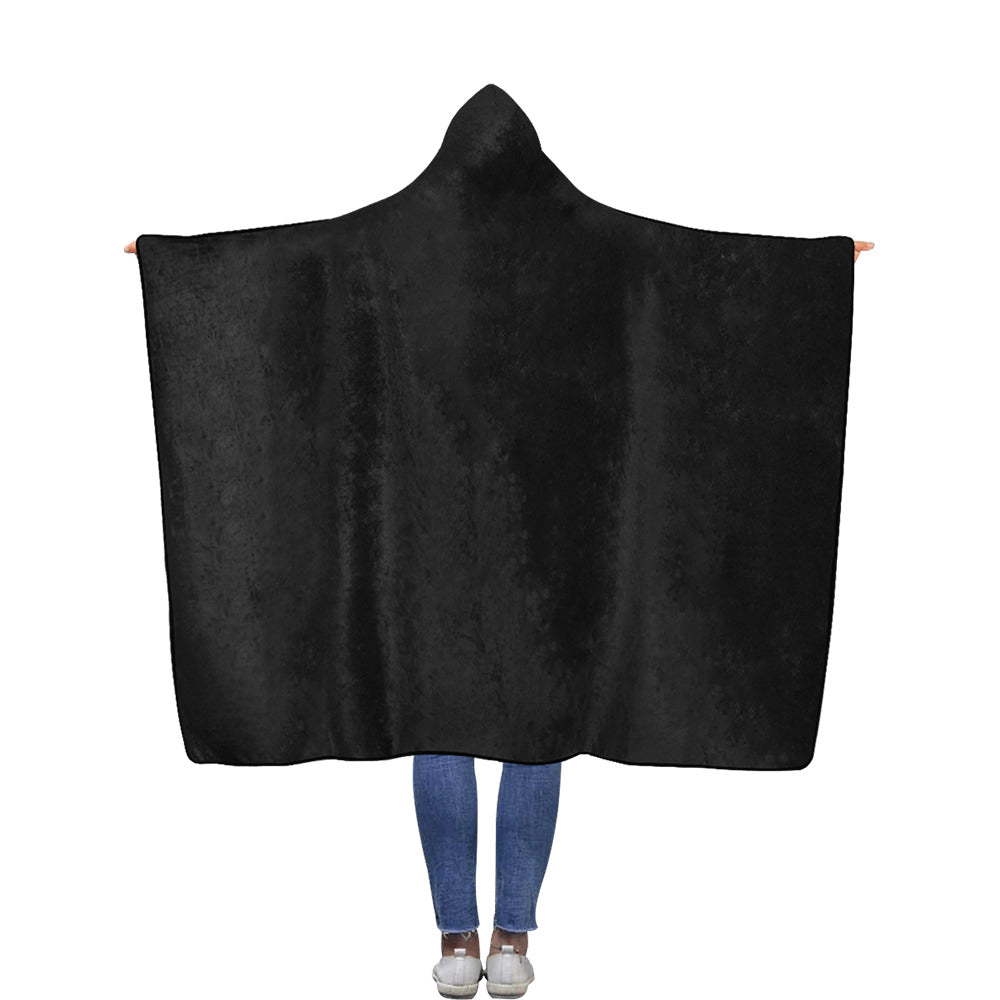 Flannel Hooded Blanket 60"x80" - "Black" - Premium Flannel Hooded Blanket from Concordia Style Boutique - Just $51.88! Shop now at Concordia Style Boutique