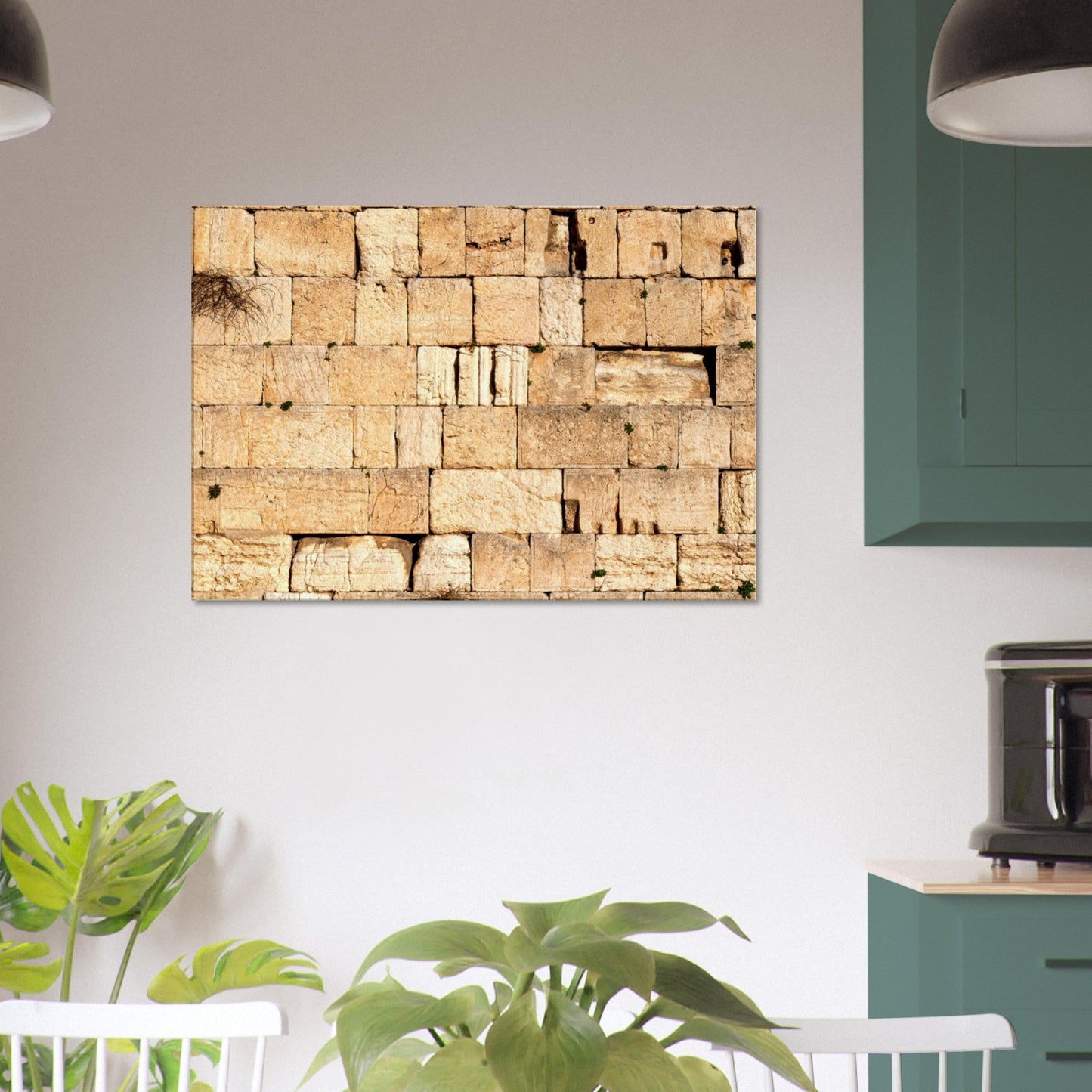 The Western Wall Brick Canvas Print