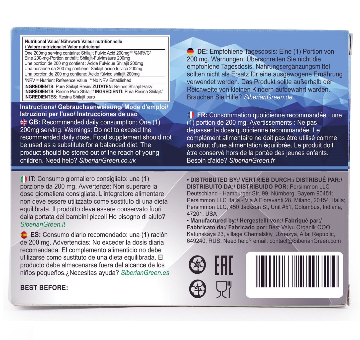 Blue Mountain Mumiyo Shilajit Tablets – 120 Count (2 x 60 Pack) - Concordia Style Boutique