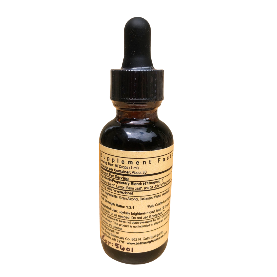 Joyful Journey Herbal Tincture: A Mood Support Supplement to Promote a Positive Out Look* with St. John's Wort, Hawthorn and Lemon Balm 1 oz. - Concordia Style Boutique