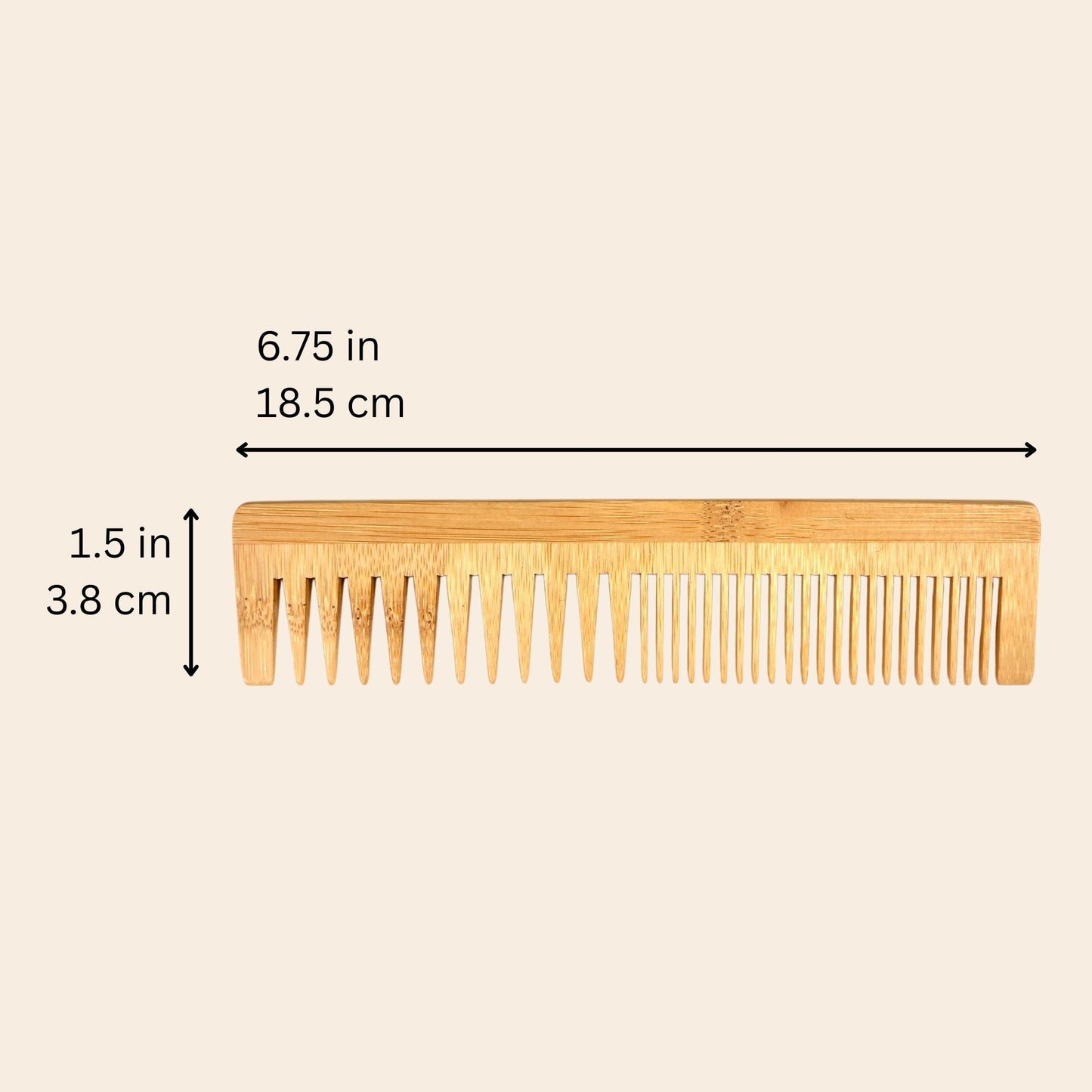 Bamboo Dual Pocket Comb - Concordia Style Boutique