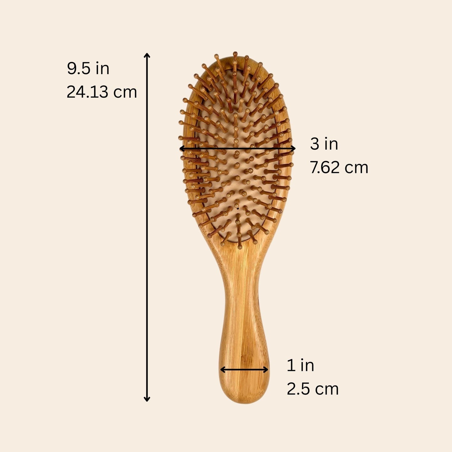 Bamboo Rounded Hair Brush | Comfort Handle - Concordia Style Boutique