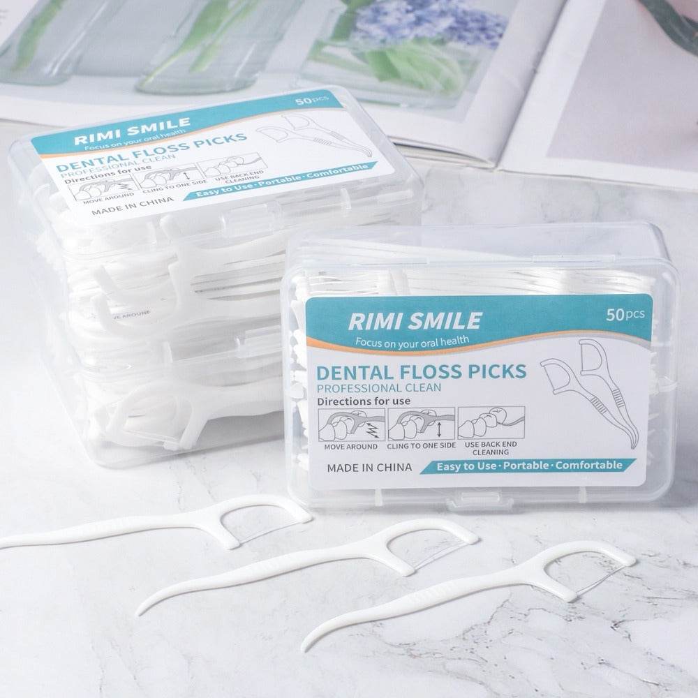 Dental Floss Picks - 50 pcs - Concordia Style Boutique