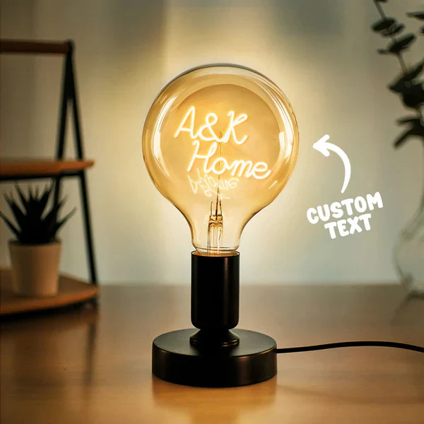 Personalized Custom Vintage Edison Led Filament Modeling Lamp with Custom Text - Soft Light Bulbs- Decorative Colorful Lights Led - Personalized Gift - Premium Lamp from Concordia Style Boutique - Just $25.20! Shop now at Concordia Style Boutique
