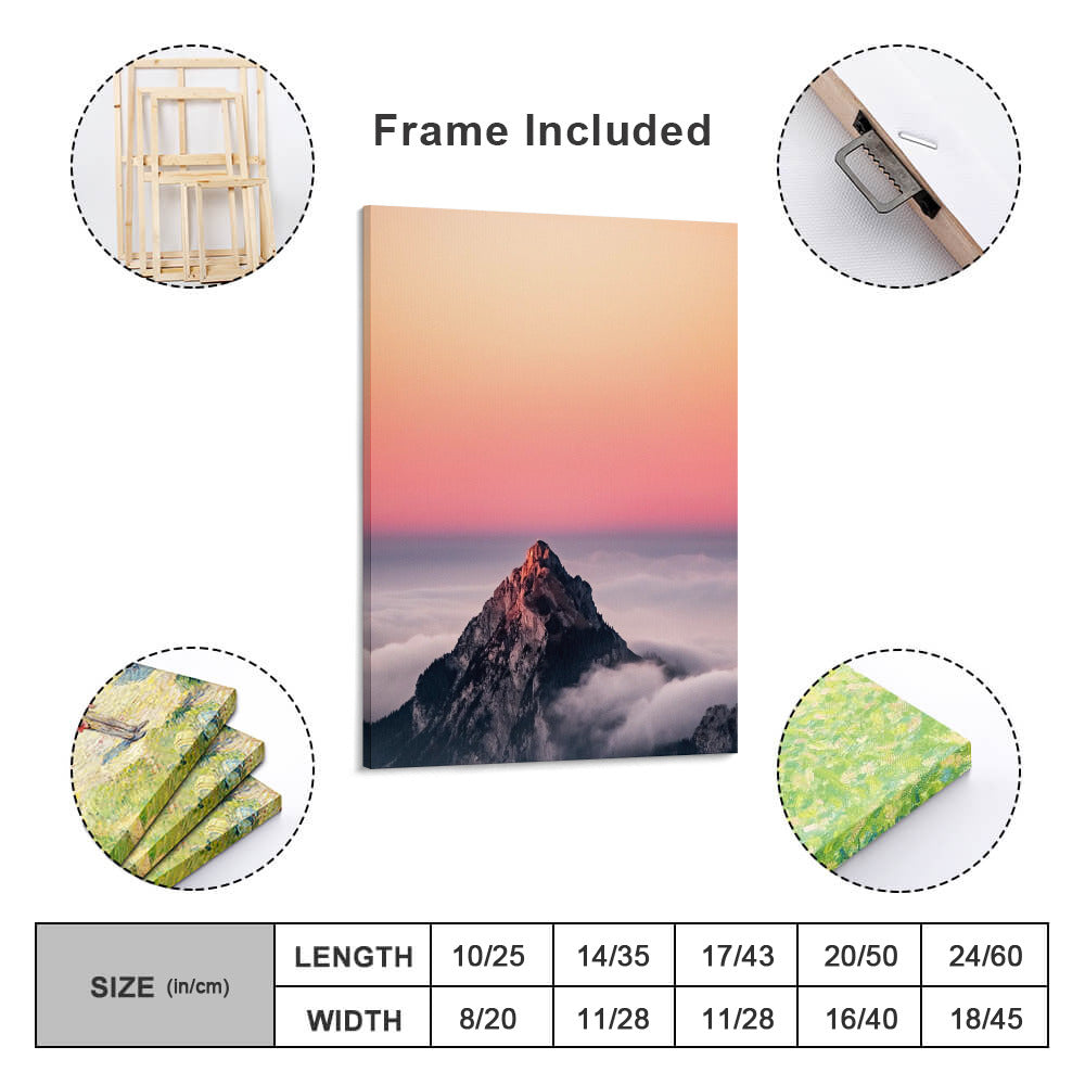 Canvas Print Multiple sizes Unframed & Framed (Vertical) - "The Peak" - Premium Artwork from Concordia Style Boutique - Just $55.98! Shop now at Concordia Style Boutique