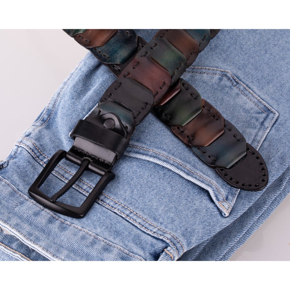 Bessemer Braided Leather Belt for Men - Concordia Style Boutique