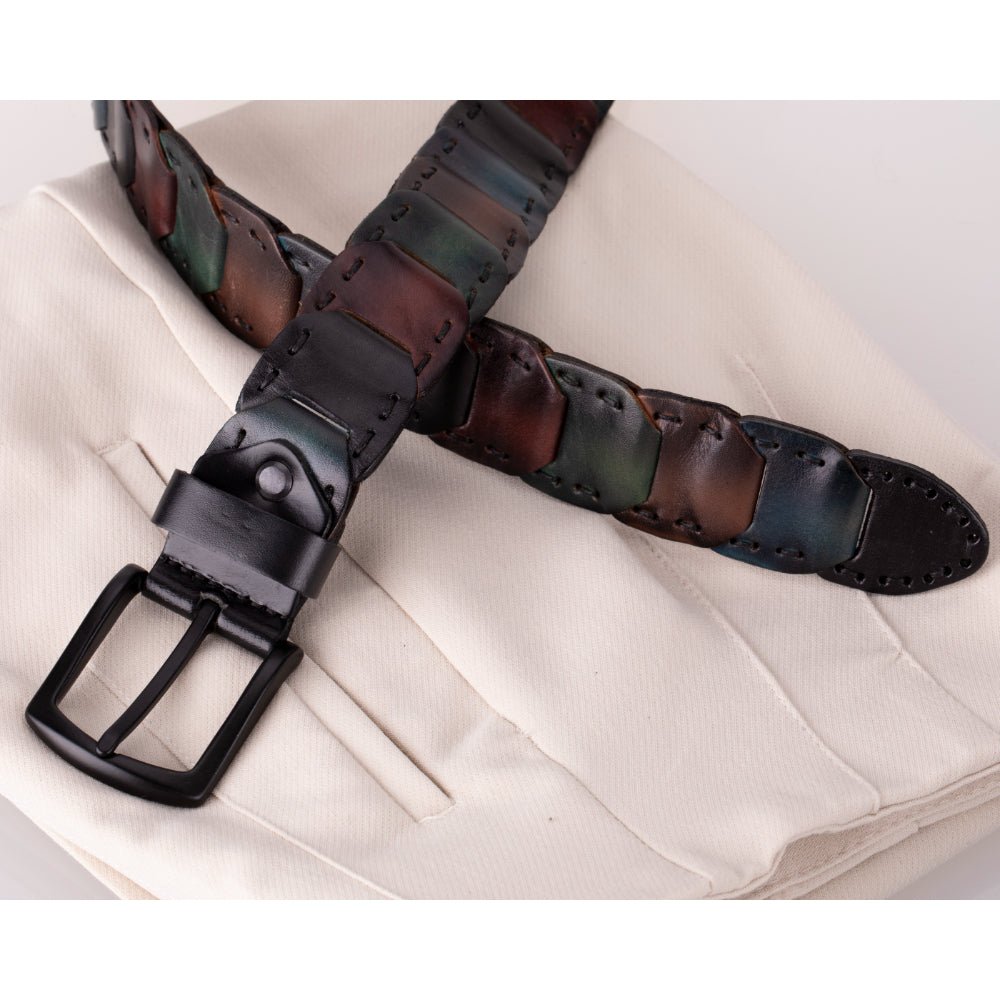 Bessemer Braided Leather Belt for Men - Concordia Style Boutique