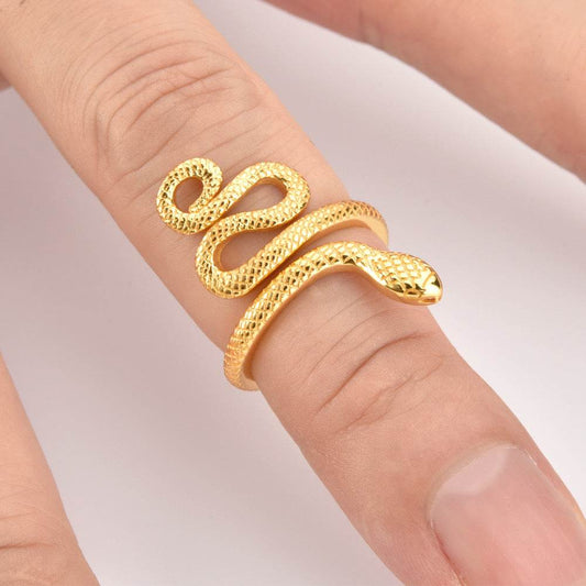 925 Sterling Silver Snake Shape Ring - Concordia Style Boutique