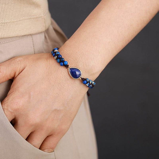 Handmade Teardrop Shape Beaded Bracelet - Concordia Style Boutique