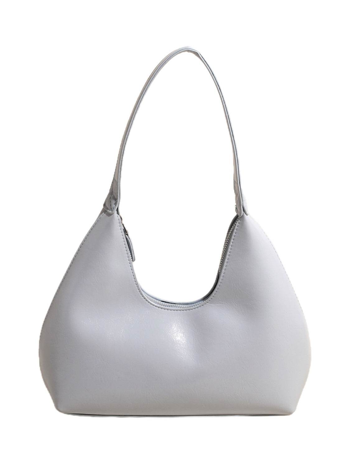 PU Leather Shoulder Bag with Zip - Concordia Style Boutique