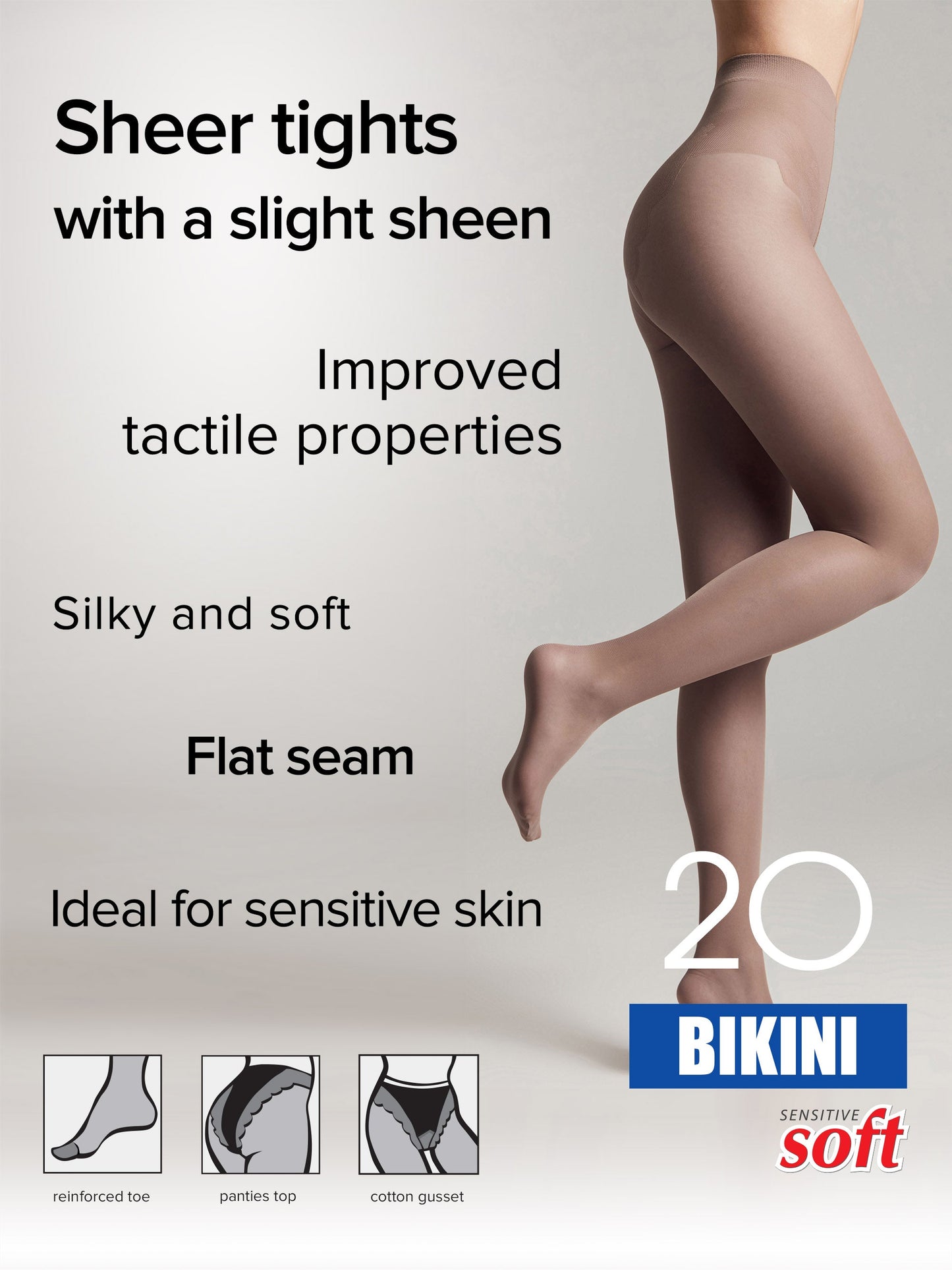 Tights Conte Bikini 20 Den - Ajour Top - Concordia Style Boutique