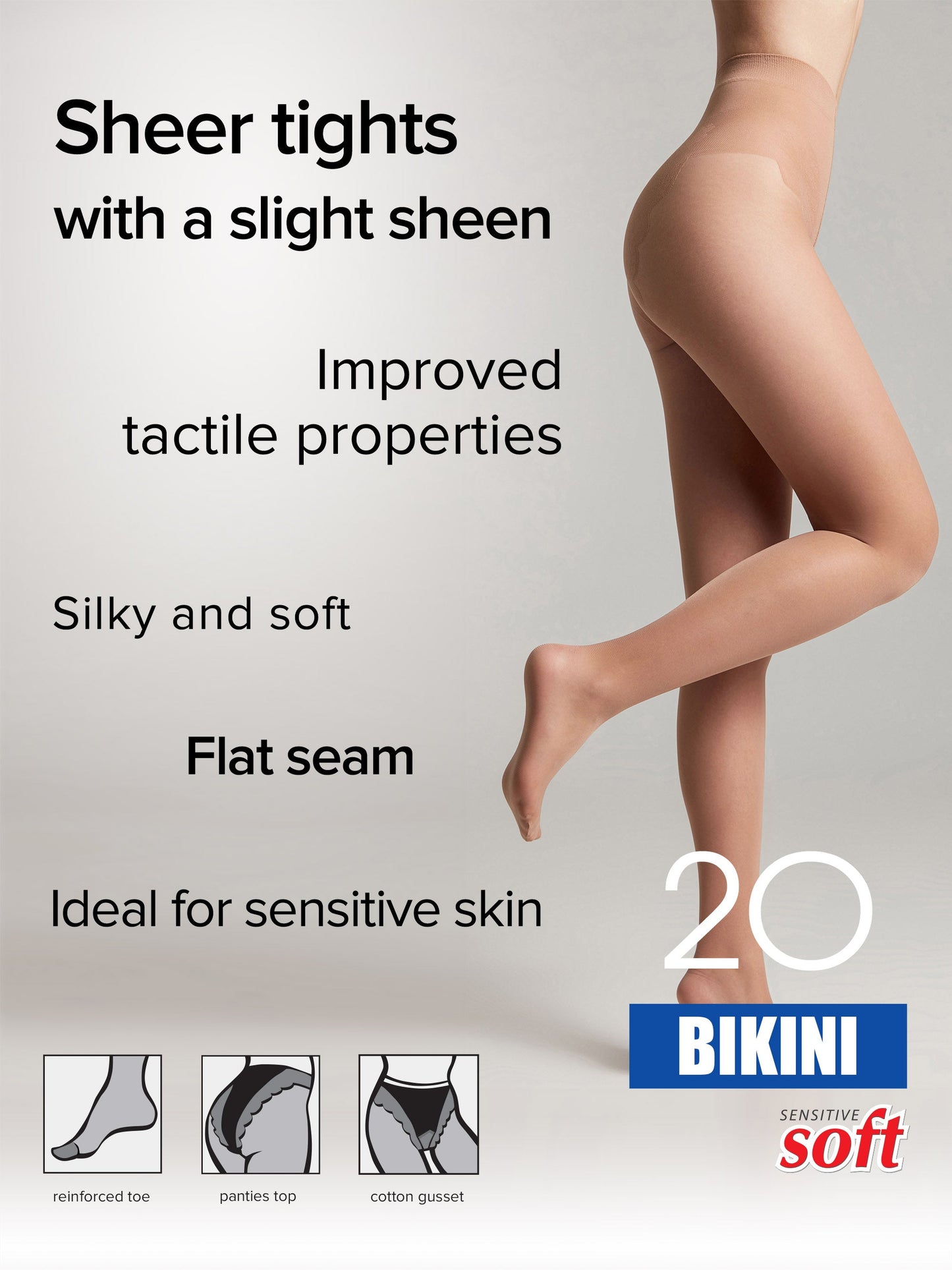 Tights Conte Bikini 20 Den - Ajour Top - Concordia Style Boutique