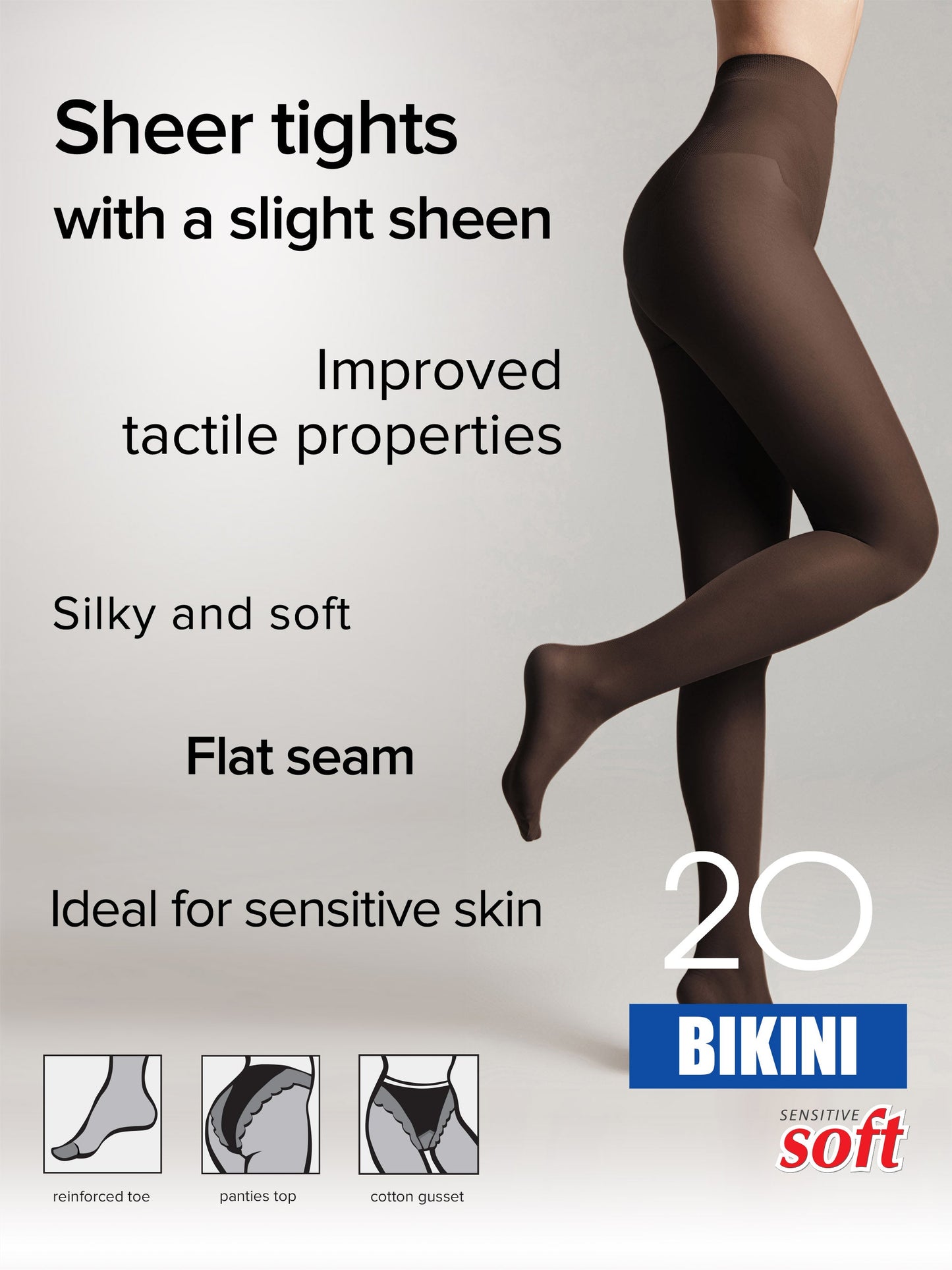 Tights Conte Bikini 20 Den - Ajour Top - Concordia Style Boutique