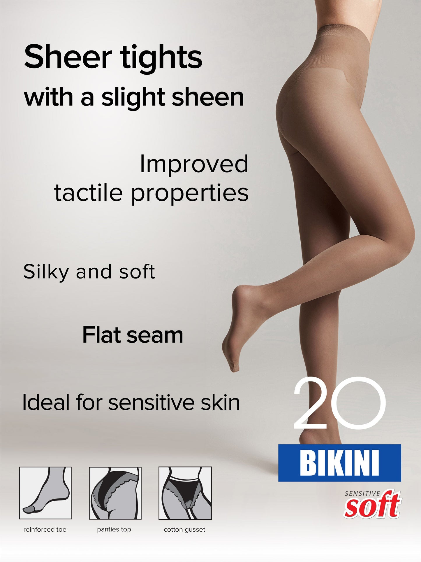 Tights Conte Bikini 20 Den - Ajour Top - Concordia Style Boutique