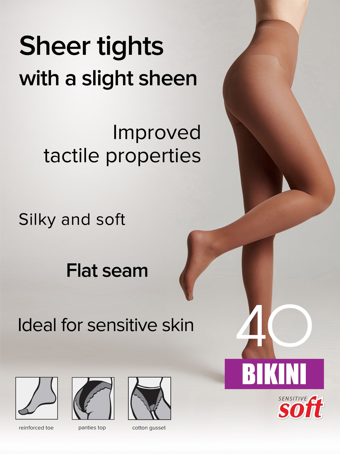 Tights Conte Bikini 40 Den - Ajour Top - Concordia Style Boutique