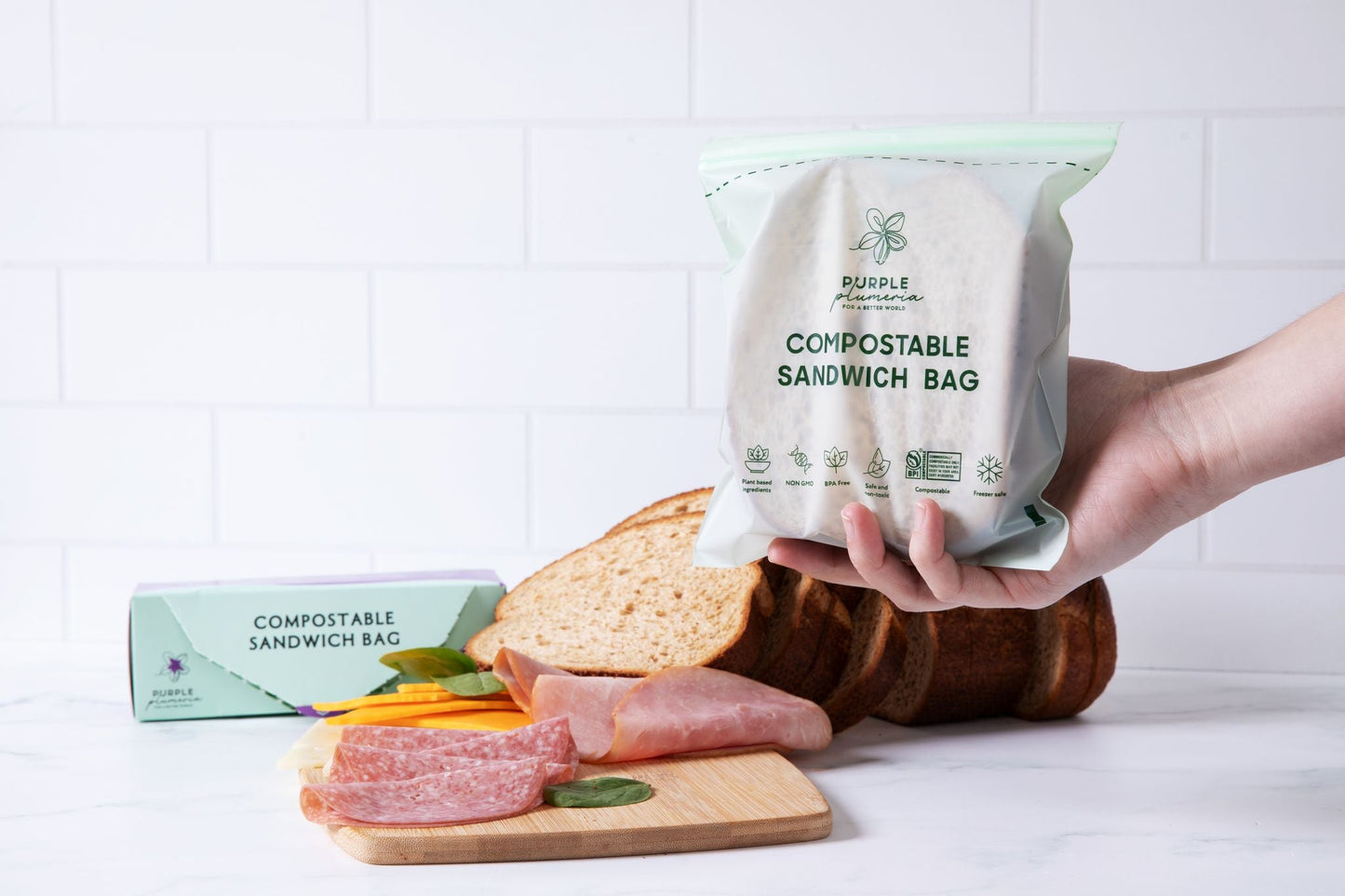 The Complete Eco Friendly Kitchen Bundle – Compostable Zip Bags, Cling wrap, Sponges & Trash Bags