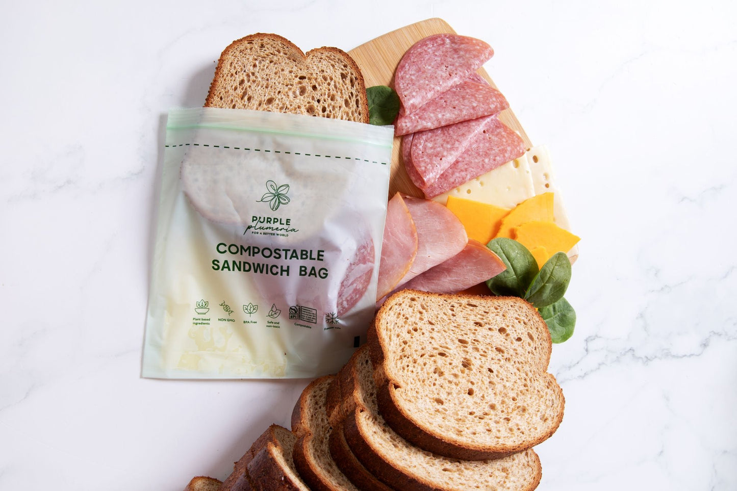 The Complete Eco Friendly Kitchen Bundle – Compostable Zip Bags, Cling wrap, Sponges & Trash Bags