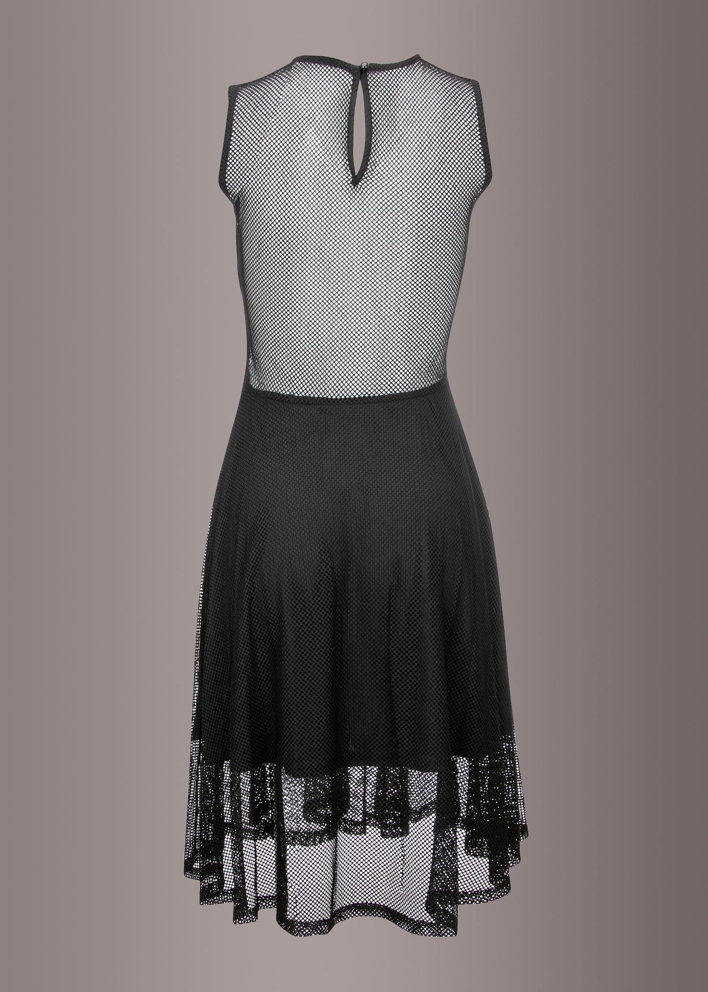 She's Got The Look Black Contrast Mesh A-Line Midi Dress - Concordia Style Boutique