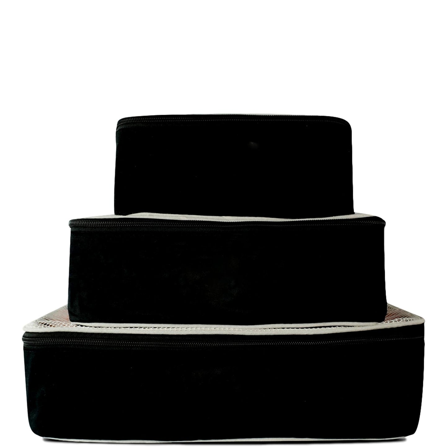 Cotton Packing Cubes, 3-pack Black - Concordia Style Boutique