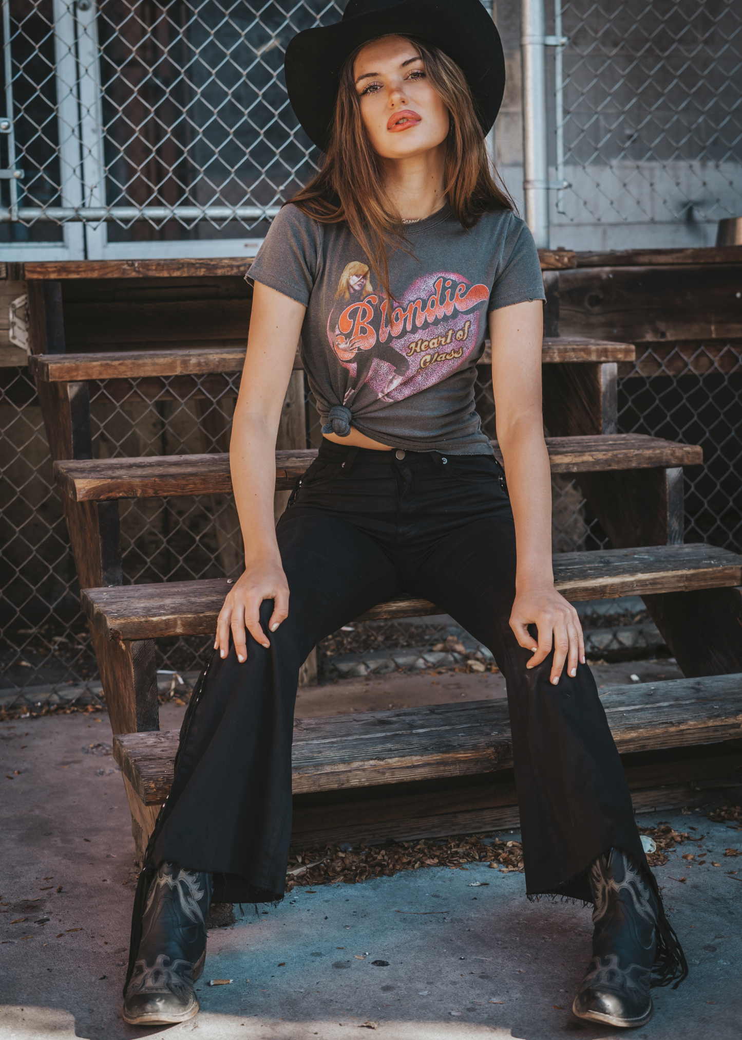 Blondie Heart of Glass Band Shirt by Junk Food - Concordia Style Boutique
