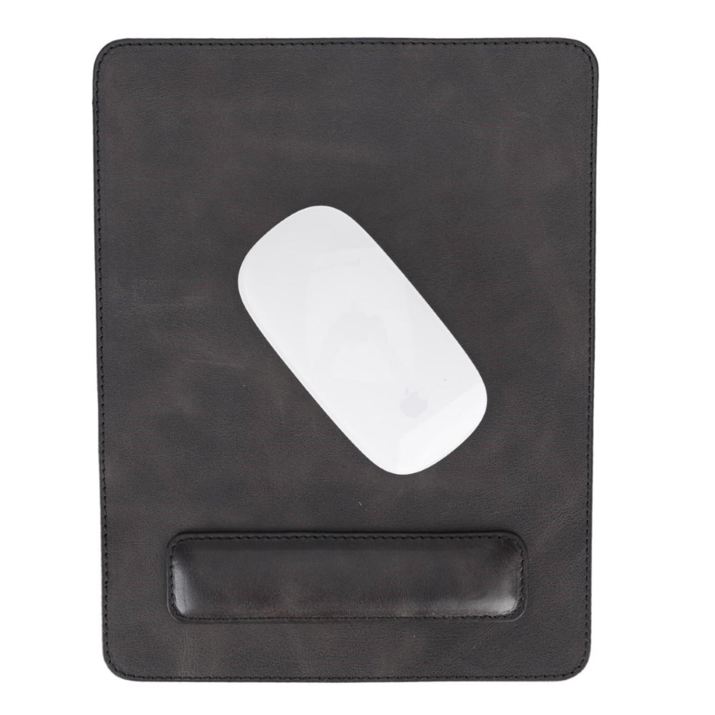 Boulder Full-Grain Leather Mouse Pad with Hand Support - Concordia Style Boutique