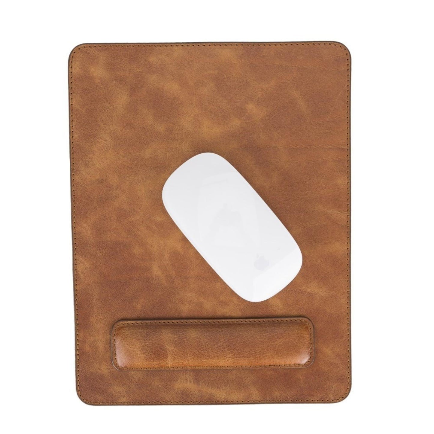 Boulder Full-Grain Leather Mouse Pad with Hand Support - Concordia Style Boutique