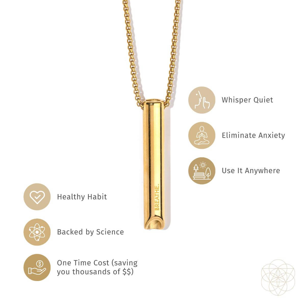 BREATHE-Cycle Breaker - Mindfulness Breathing Necklaces