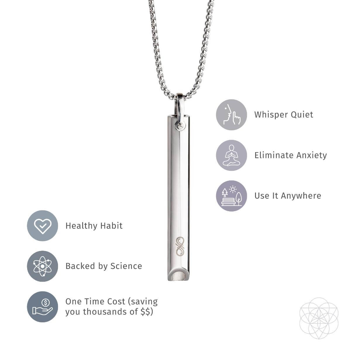 BREATHE-Cycle Breaker - Mindfulness Breathing Necklaces