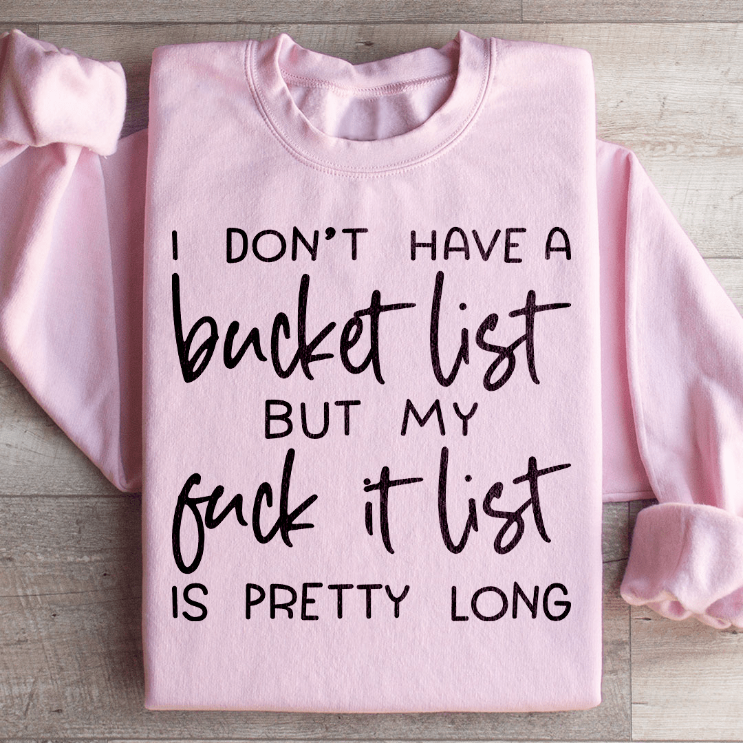 Bucket List Sweatshirt - Concordia Style Boutique