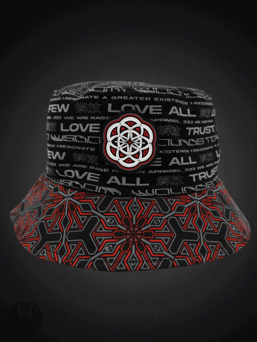 PROTECTED BY INTENT ✦ REVERSIBLE / REFLECTIVE ✦ BUCKET HAT w/ hidden pocket - Concordia Style Boutique