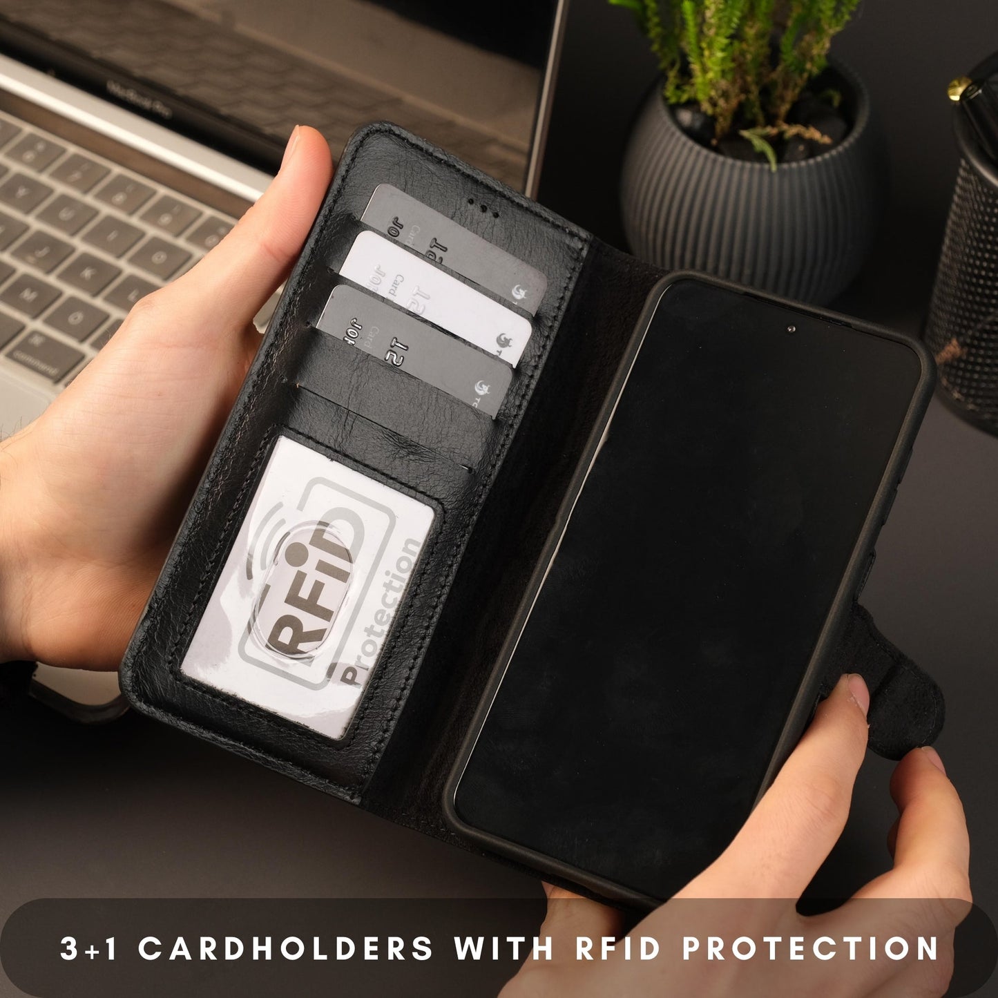 Buffalo Leather Samsung Galaxy S24 Plus Wallet with Detachable Case - Concordia Style Boutique