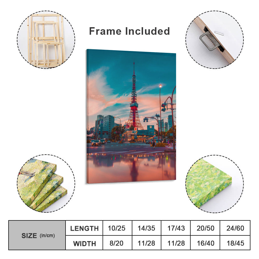 Canvas Print Multiple sizes Unframed & Framed (Vertical) - "Downtown" - Premium Artwork from Concordia Style Boutique - Just $55.98! Shop now at Concordia Style Boutique