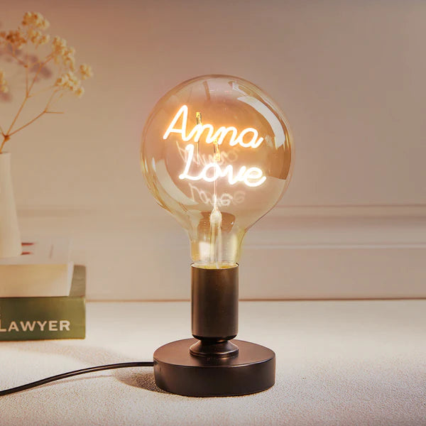 Personalized Custom Vintage Edison Led Filament Modeling Lamp with Custom Text - Soft Light Bulbs- Decorative Colorful Lights Led - Personalized Gift - Premium Lamp from Concordia Style Boutique - Just $25.20! Shop now at Concordia Style Boutique