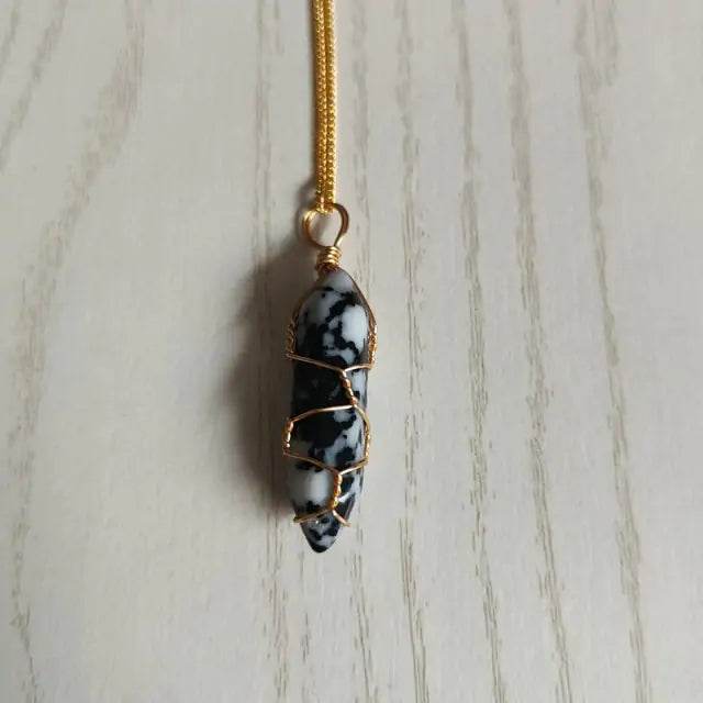 Natural Stone Pendant Necklace - Concordia Style Boutique