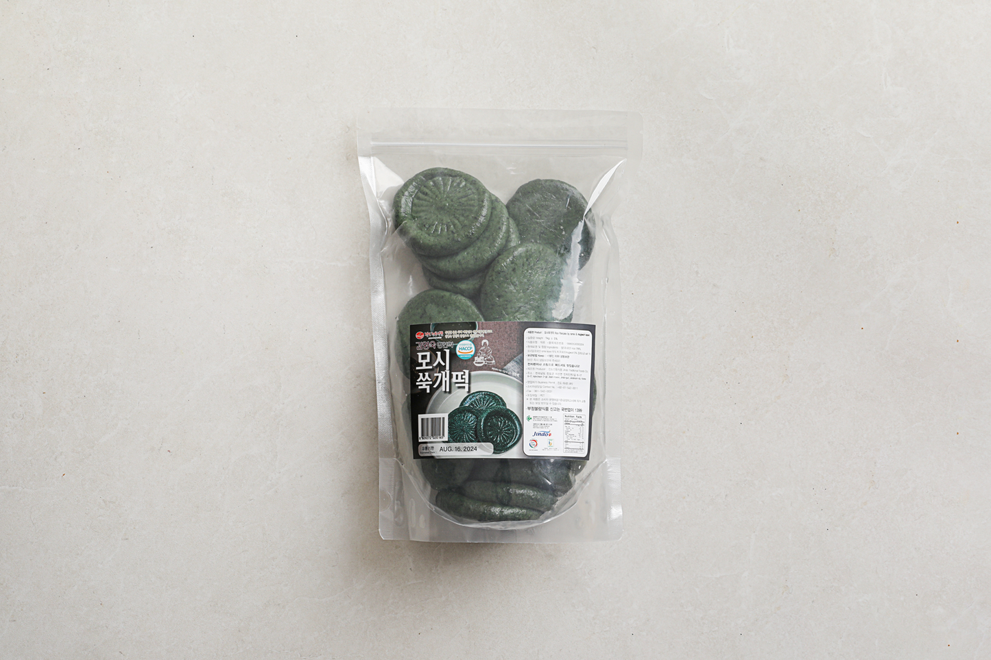 Jindo Moshi Ssuk Gaettuk (Ramie & Mugwort Rice Cake ) - Concordia Style Boutique