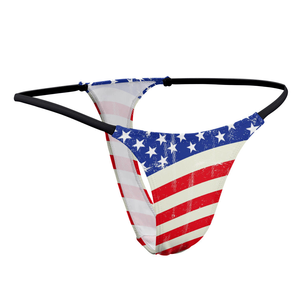 Ladies Sexy Thin Thong - "Americana" - Premium Thin Thong from Concordia Style Boutique - Just $18! Shop now at Concordia Style Boutique