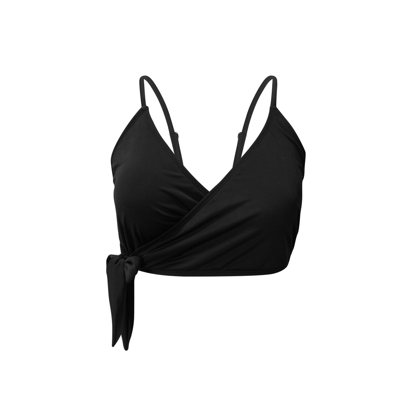 Knot Side Bikini Top - "Black" - Premium Bikini Top from Concordia Style Boutique - Just $24.54! Shop now at Concordia Style Boutique