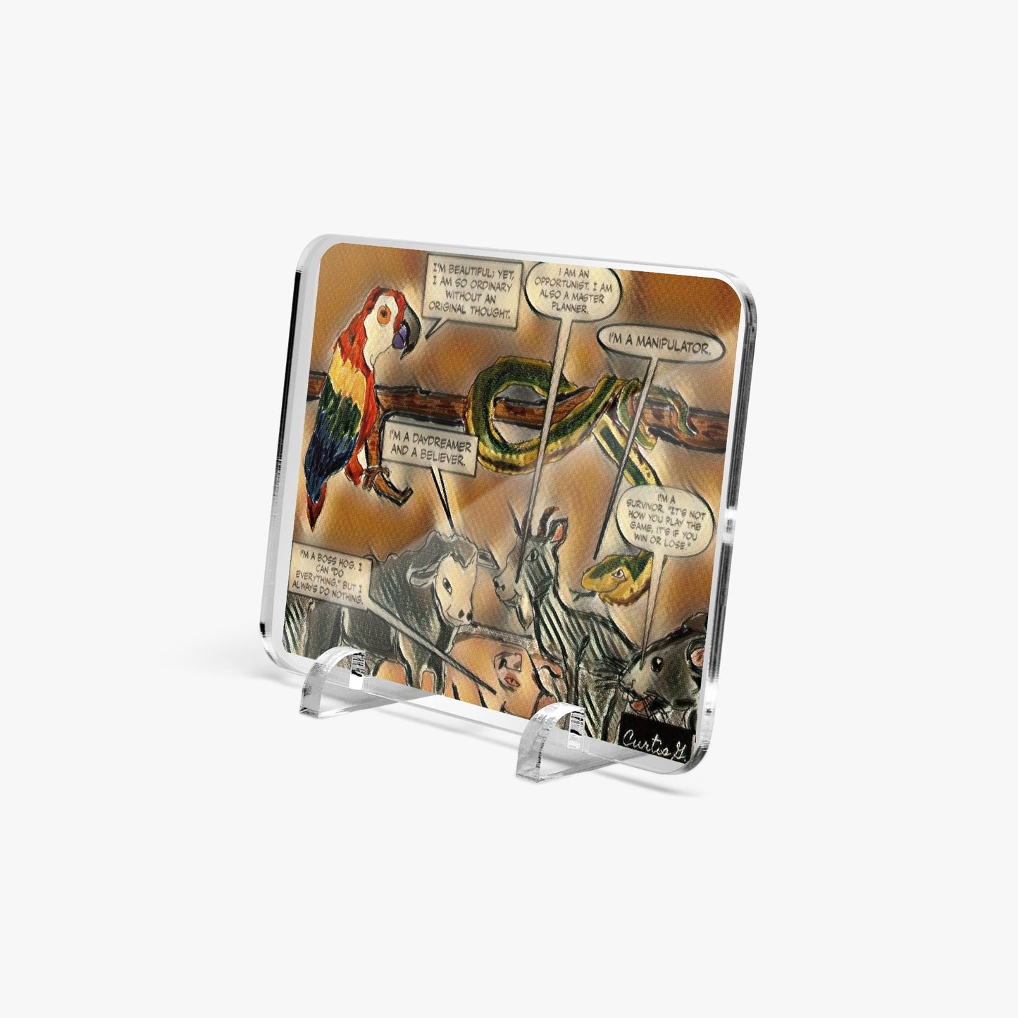 Acrylic Plaque with Stand - "Our Gang I" - Premium Acrylics from Concordia Style Boutique - Just $12.75! Shop now at Concordia Style Boutique