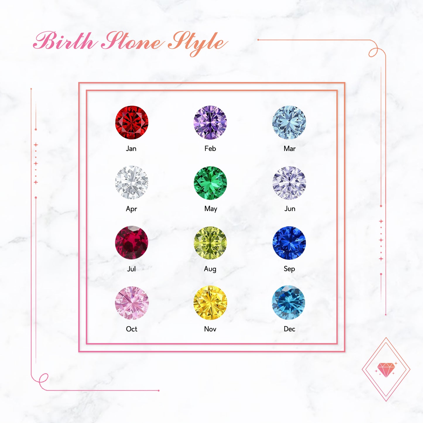 Heart Birthstone Necklace - "Memento Mori" - Premium Necklace from Concordia Style Boutique - Just $25.75! Shop now at Concordia Style Boutique