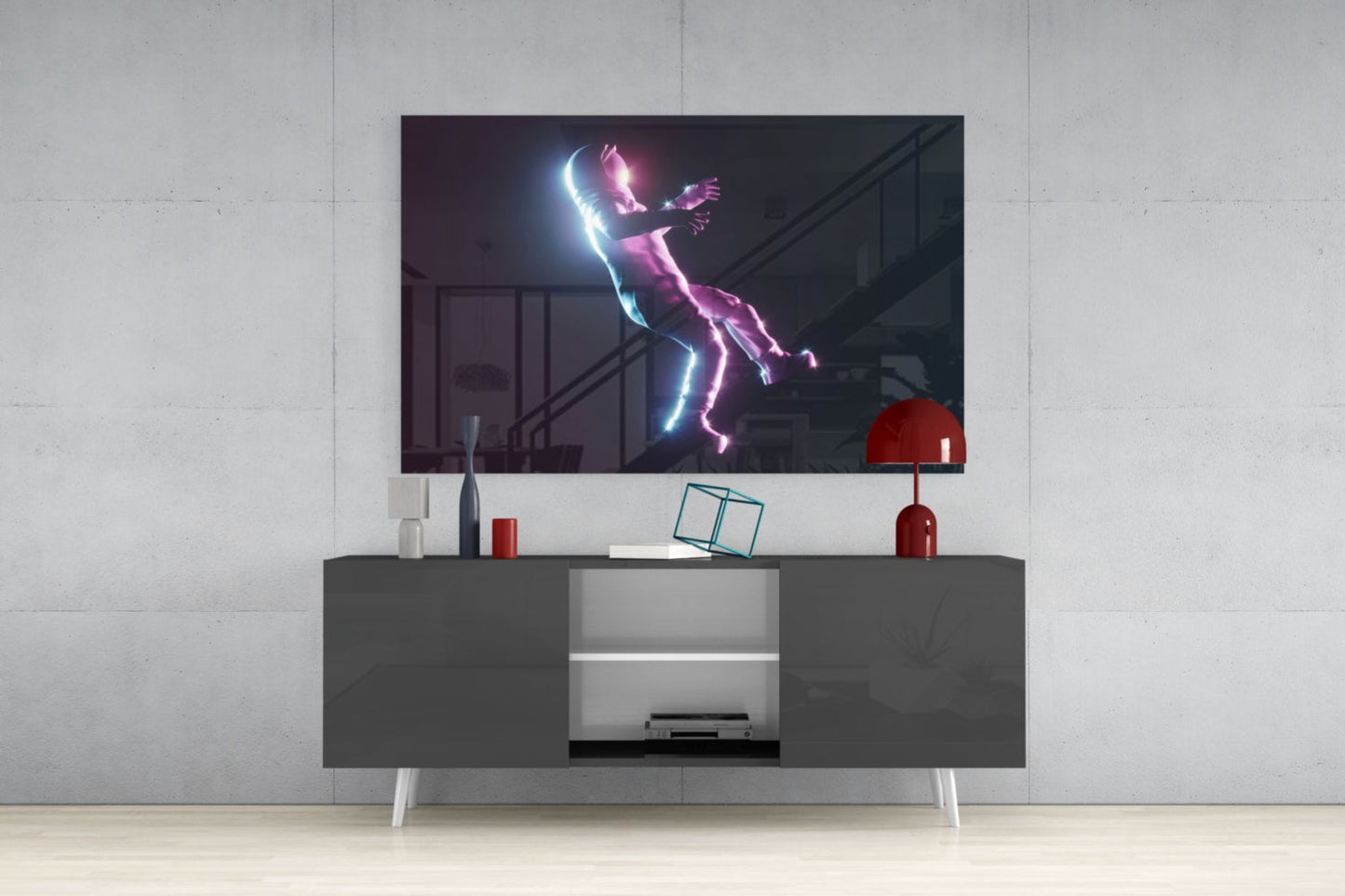 Astronaut Glass Wall Art