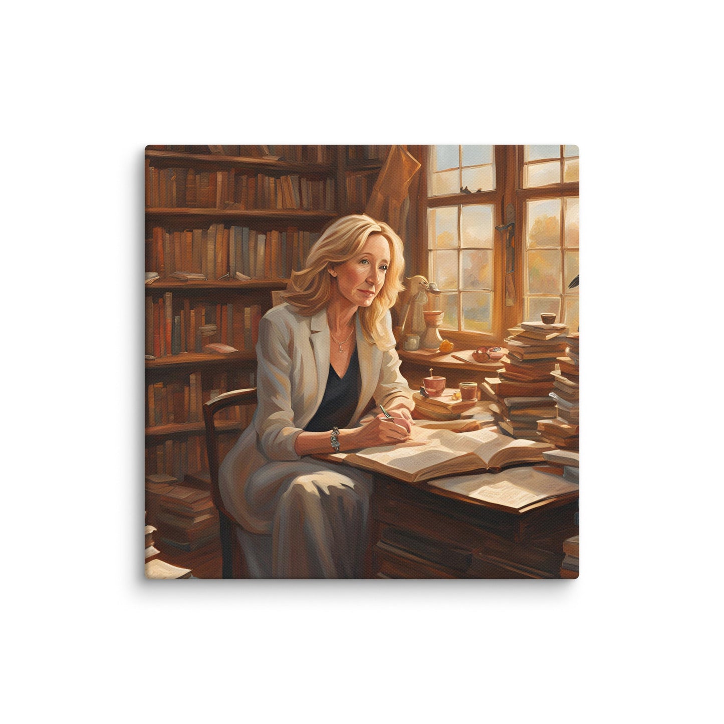 J. K. Rowling Portait on Canvas - Concordia Style Boutique