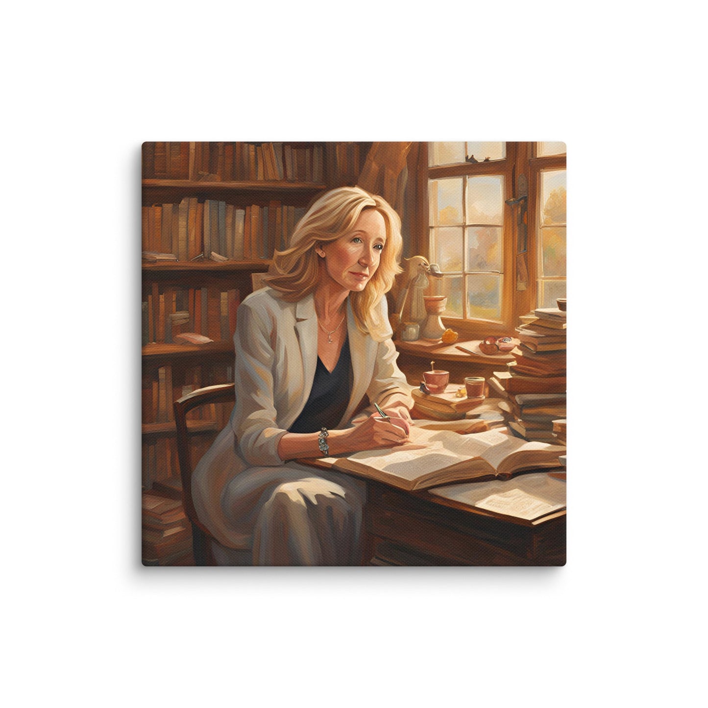 J. K. Rowling Portait on Canvas - Concordia Style Boutique