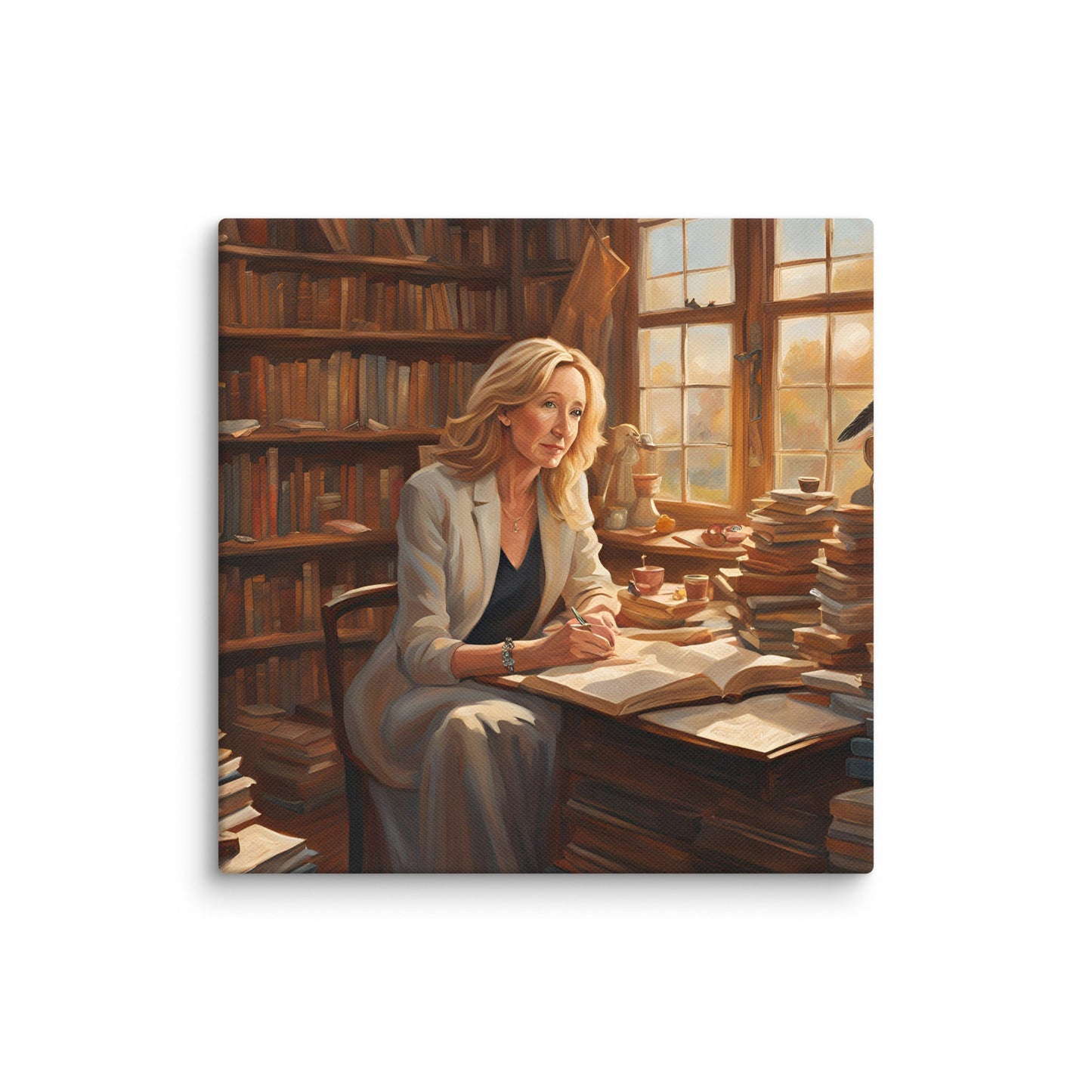 J. K. Rowling Portait on Canvas - Concordia Style Boutique