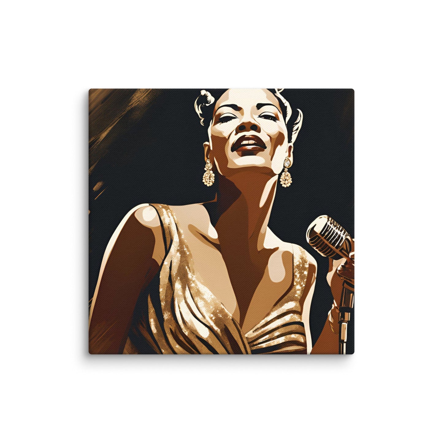 Billie Holiday Portait on Canvas - Concordia Style Boutique