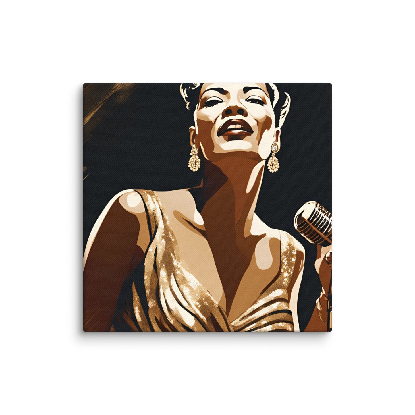 Billie Holiday Portait on Canvas - Concordia Style Boutique