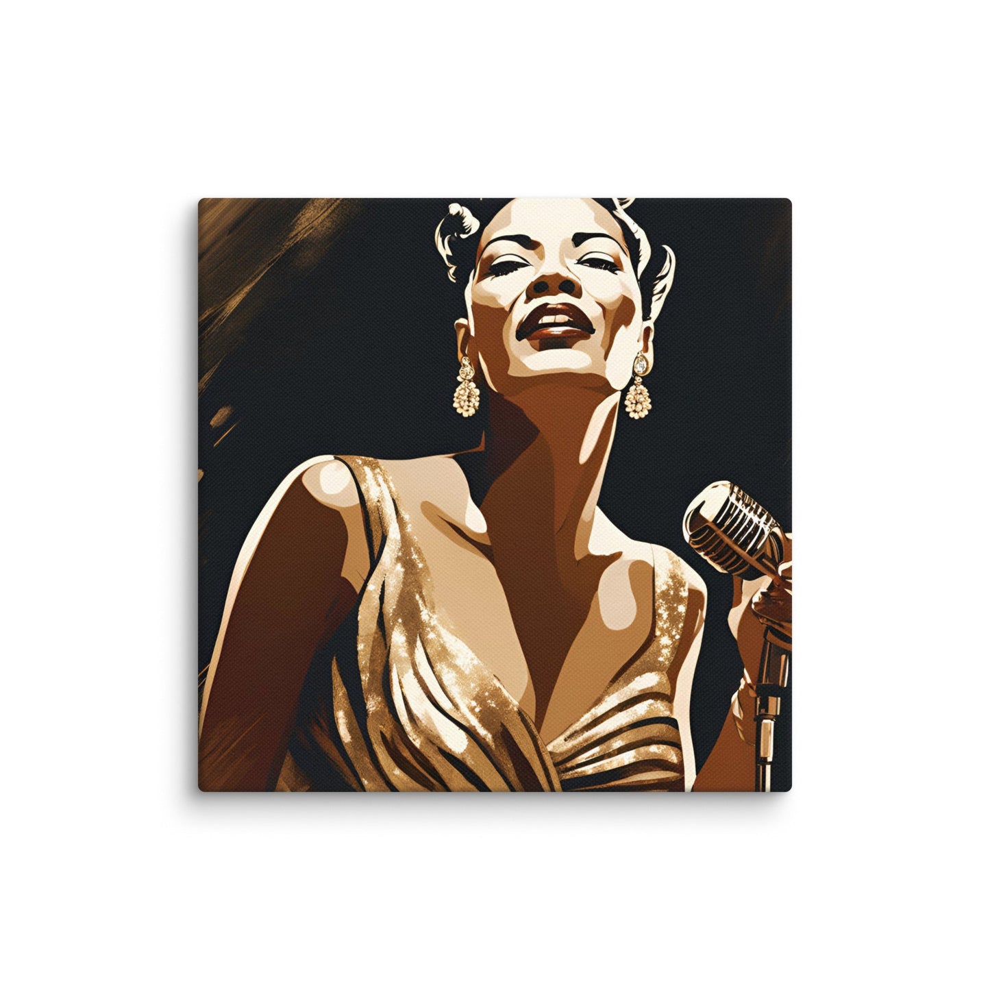 Billie Holiday Portait on Canvas - Concordia Style Boutique