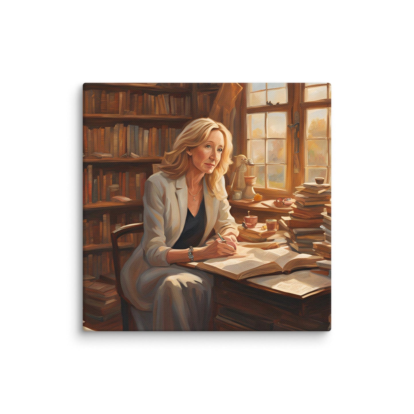 J. K. Rowling Portait on Canvas - Concordia Style Boutique