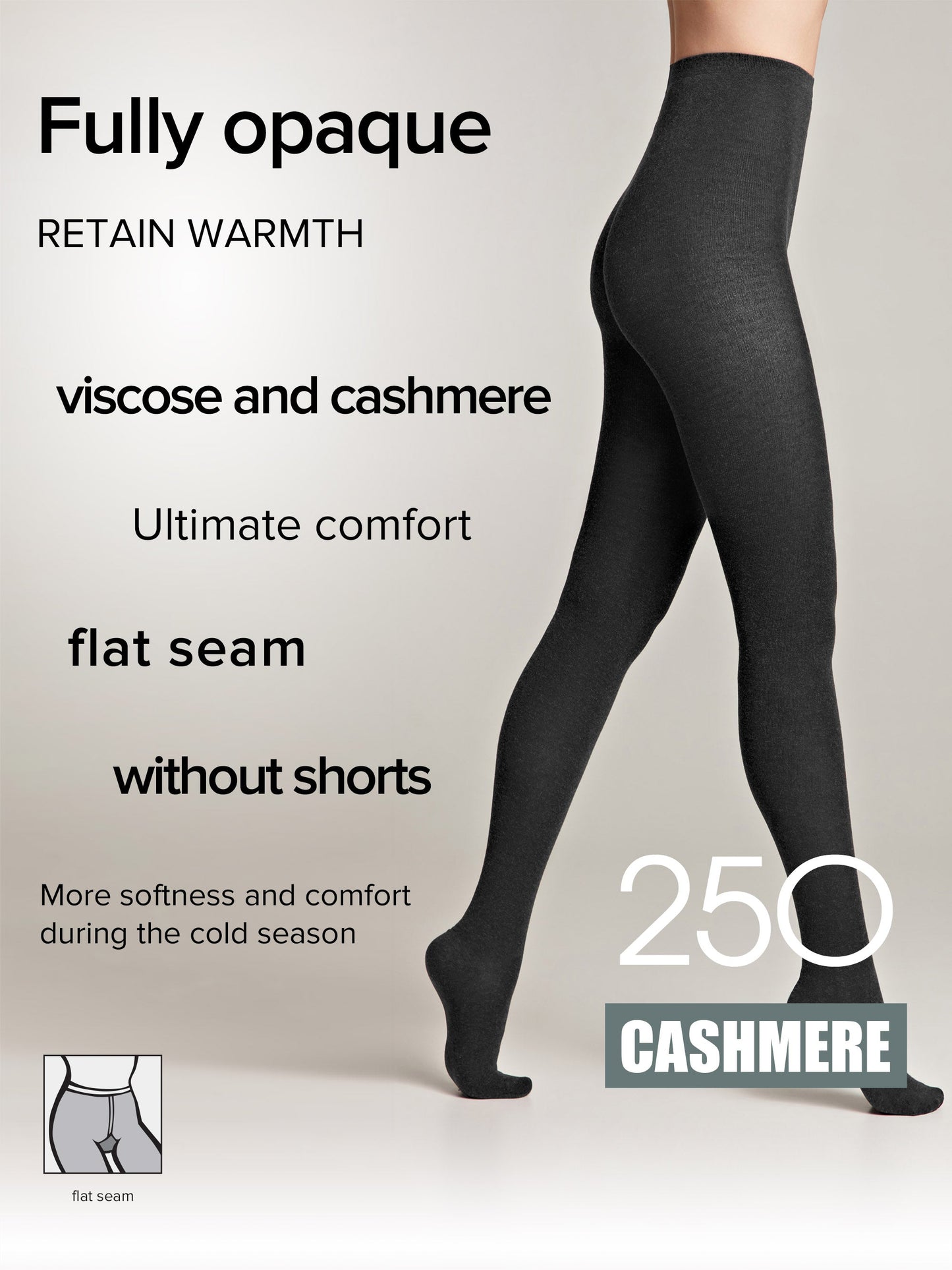 Tights Conte Cashmere 250 Den - Warm Opaque - Concordia Style Boutique