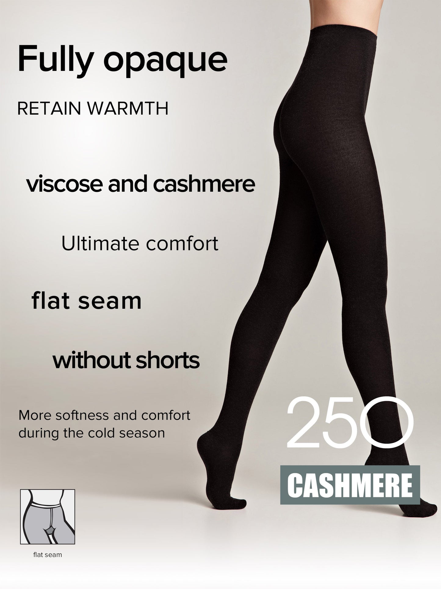 Tights Conte Cashmere 250 Den - Warm Opaque - Concordia Style Boutique