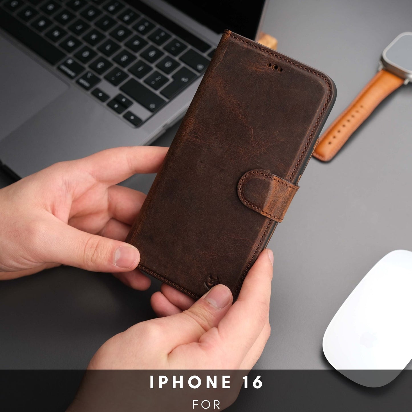 Casper iPhone 16 Wallet Case Leather MagSafe - Concordia Style Boutique
